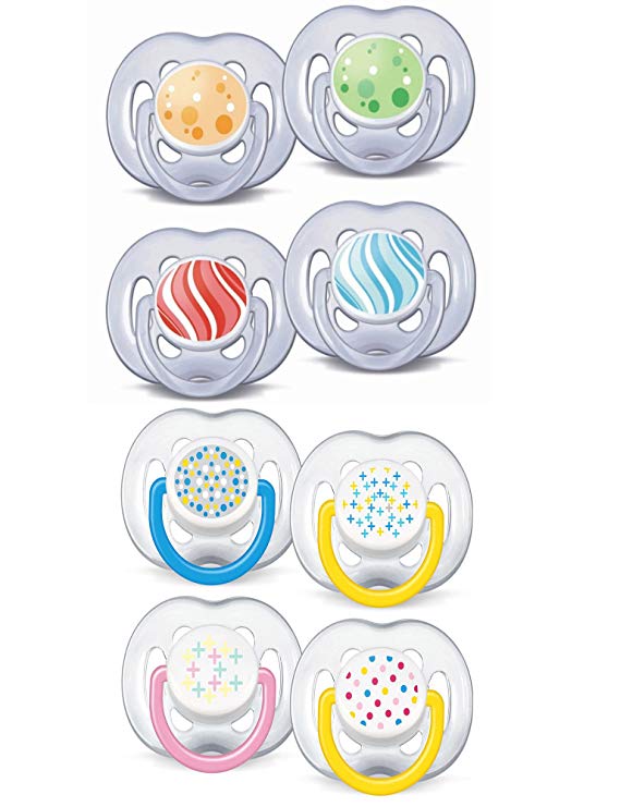 Philips AVENT Soother Contemporary 6-18m - SCF180/24 - Colour/Design May Vary (1 PACK, 2 SOOTHERS)