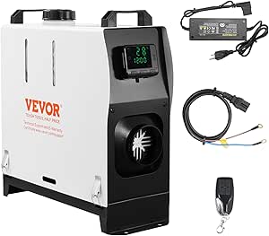 VEVOR 5-8KW Diesel Heater, Diesel Air Heater All in One with Remote Control and LCD Screen, Fast Heating Low Noise, Portable Diesel Heater for Truck Van RV Trailer Camper and Indoors UL Certification