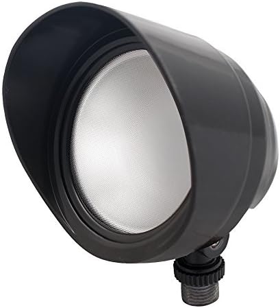 RAB Lighting BULLET12A LED Floodlight, 12W, 120V, 5000K, Bronze