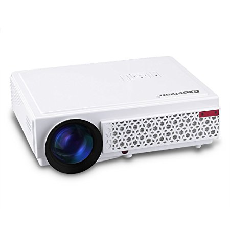 Excelvan 3000 Lumens Portable Multimedia Home Cinema Theater Video Projector Support Full HD 1080P with ATV HDMI USB VGA SD Card for TV Laptop Iphone Smartphone Game PS4