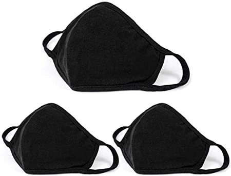 WODFitters Gym Face Masks - Reusable, Washable Cloth Masks with Silverplus Technology - 3 Pack (Medium)