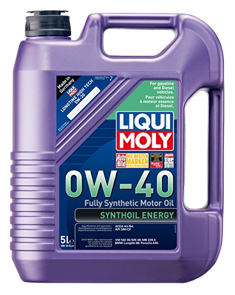 Liqui Moly 2050 Synthoil Energy 0W-40 Motor Oil - 5 Liter Jug