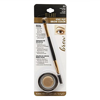 Milani Stay Put Brow Color, Brunette, 0.09 Ounce