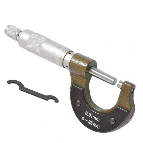 OMGAI 0-25mm Standard Outside Metric Micrometer Set Tool for Mechanist Brown