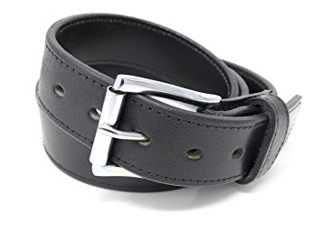 DTOM Buffalo Tough Concealed Carry CCW Leather Gun Belt - 14 ounce 1.5 inch width Premium Full Grain Buffalo Leather Belt - Handmade