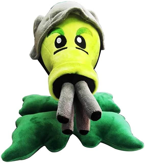 Peashooter Plush Toy 12 Inches Tall for PVZ Game Man-Eater Fan