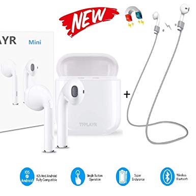 Bluetooth Earbuds Bluetooth Headphones Mini Wireless Cellphone Headsets, Double-Ear Earbuds Stereo Sound Music Headphones, Sport Earphone Compatible with Almost Bluetooth-Based Music Player … (s2)