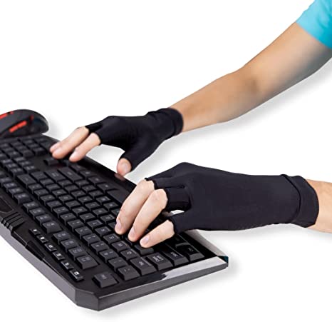 BraceAbility Carpal Tunnel Compression Gloves - Copper-Infused Support for Arthritis, Gaming Wrist, Swollen Finger Joints