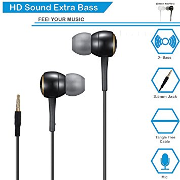 SSKK In-Ear Headphone With Mic / Earphone With Mic Super Extra Bass - (Assorted Color)