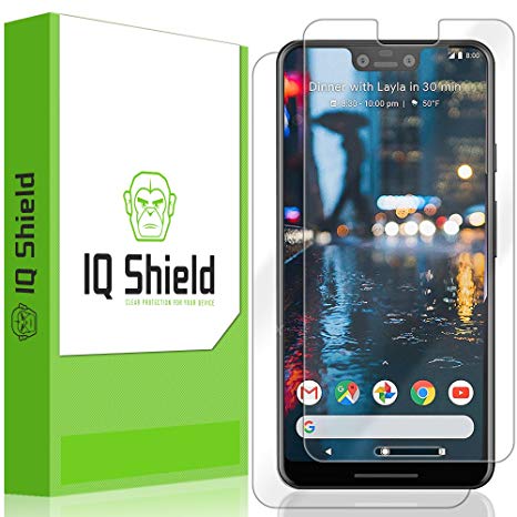 Google Pixel 3 XL Screen Protector, IQ Shield LiQuidSkin Full Body Skin   Full Coverage Screen Protector for Google Pixel 3 XL HD Clear Anti-Bubble Film