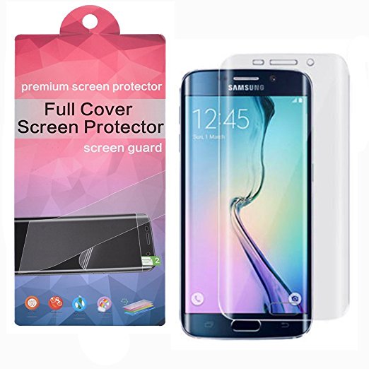 [2-Pack] Samsung Galaxy S6 Edge Plus Screen Protector, maXma[Full Screen Coverage][TPU Sticky Coating] HD Crystal Clear Screen Shield for Galaxy S6 Edge Plus