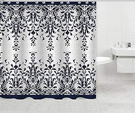 Daniel's Bath & Beyond Elsa Shower Curtain 70" x 72" Navy Blue