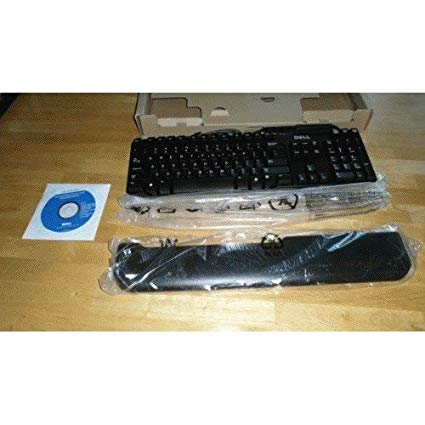 Genuine Dell SK-3205 104 Key Wired USB Keyboard KW240, NY559, KW218 With Smart Card Reader (Drivers Included), And Palm Rest