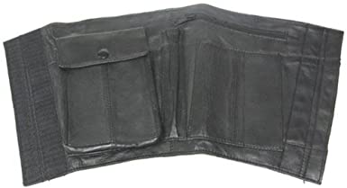 Nappa Leather Black Ankle Holster Travel Wallet