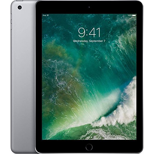 Apple iPad with WiFi, 128GB, Space Gray (2017 Model)