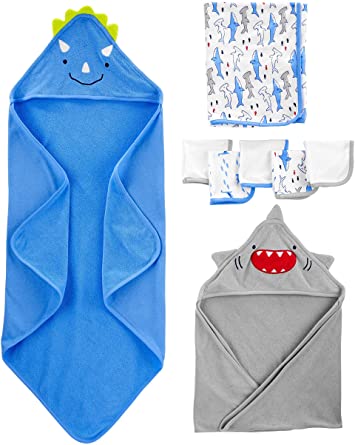 Simple Joys by Carter's Baby Boys' 8-Piece Towel and Washcloth Set