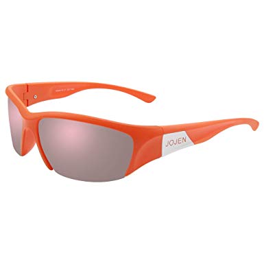 JOJEN Semi-Rimless Polarized Sports Sunglasses for Men Women Cycling Running Golf JE002