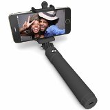 Selfie Stick Perfectday Foldable Extendable Bluetooth Selfie Stick with Built-in Remote Shutter for iPhone 6s 6 6 Plus 5 5s 5c - Black