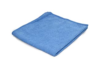 Pro-Clean Basics A73104 Microfiber General Purpose Cleaning Cloth, Terry Pile, 330 GSM, Lint Free, Blue, 12" x 12", Pack of 48