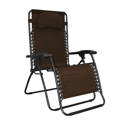 Caravan Sports Infinity Oversized Zero Gravity Chair, Brown