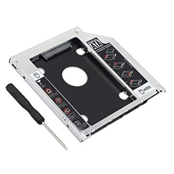 2.5" SATA Hard Drive Caddy Tray SSD HDD Hard Disk Internal for Apple MacBook Pro Unibody 13 15 17 SuperDrive DVD Drive Slot (Replacement Only for SSD and HDD)By Best shop 2016