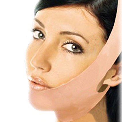 Surker V Line Facial Mask Chin Neck Belt Sheet Anti Aging Face Lift Up