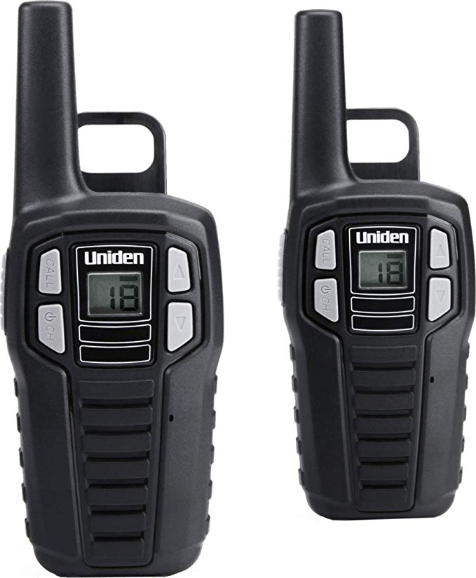 Uniden SX167-2C Up to 16 Mile Range, FRS Two-Way Radio Walkie Talkies, Rechargeable Batteries with Convenient Charging Cable, NOAA Weather Channels, Roger Beep, 2-Pack Black Color