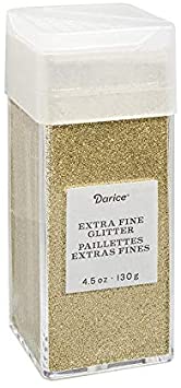 Darice 30029668 Extra Fine, Gold, 4.5 Ounces Glitter