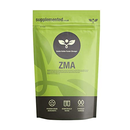 ZMA 90 Capsules Zinc, Magnesium, Vitamin B6, Sleep Aid, Recovery UK Made. Pharmaceutical Grade