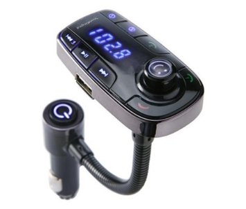 Soundoriginal Bt110 Smart Wireless In-car Bluetooth Fm Transmitter with USB Charging , Music Control and Hands-free Calling. (Black)