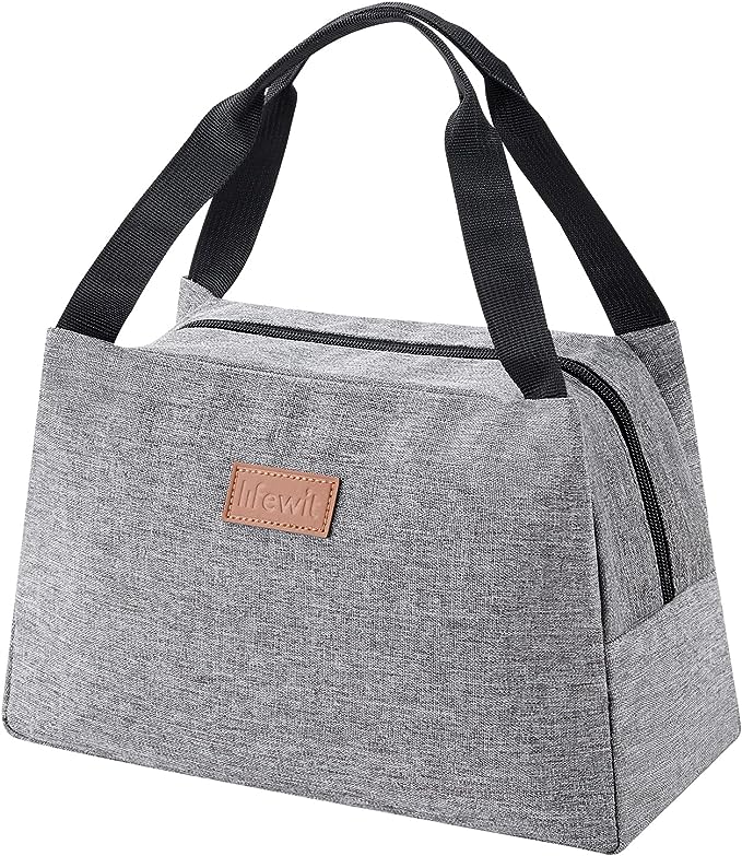 Lifewit Lunch Bag for Women Men, Insulated Lunch Box, Reusable Lunch Tote for Meal Prep, Work, Travel, Grey