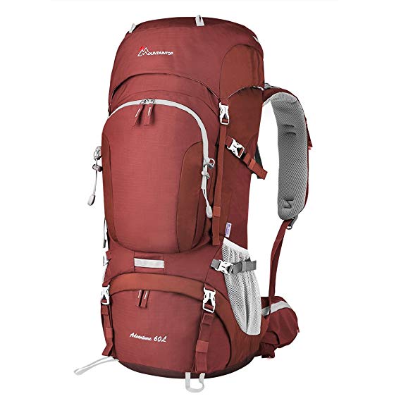 Mountaintop 50L/60L Hiking Backpack with Rain Cover