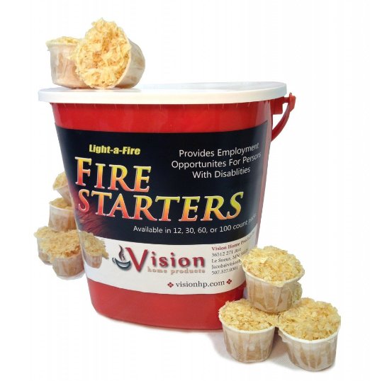 Light-a-Fire, Amazon's Best All-natural Fire Starter, 30 Pods with Container
