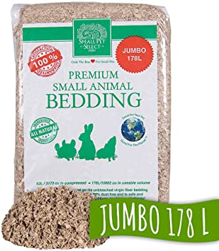 Small Pet Select Jumbo Natural Paper Bedding, 178 L