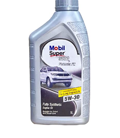 Mobil Super 3000 FE 5W30 Fully Synthetic Engine oil (1L) for Petrol/Diesel Cars