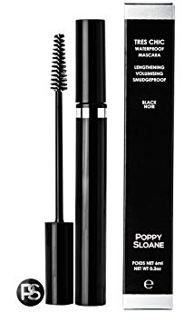 Smudgeproof, Flakeproof & Waterproof Tube Mascara but easily removed with water. Black Long Lasting. Poppy Sloane Tres Chic