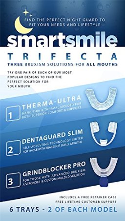 SmartSmile Trifecta Bruxism solution - 3 Different Night Grinding Guards in One Kit