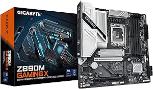 GIGABYTE Z890M Gaming X Ultra Core (Series 2) LGA 1851, mATX, DDR5, 3X M.2, PCIe 5.0, Front USB Type-C, 2.5GbE LAN, EZ-Latch