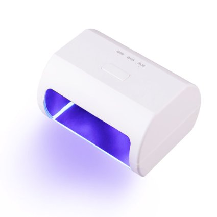 KEDSUM 9W LED Lamp-3 Kinds of Preset Time Controls 30s, 60s, 90s with Auto Shutoff-Nail Dryer for Curing LED Gel & Gelish Nail Polish