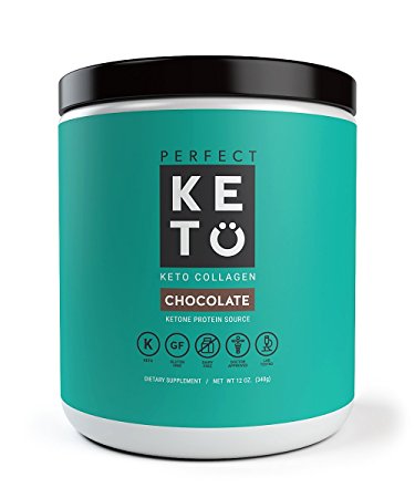 Keto Protein Powder - Grass-fed Collagen and MCT Oil Low Carb Protein Powder - Perfect For Ketosis and Ketogenic Diets - Chocolate Flavor