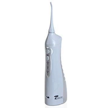 2nd Generation - Professional Rechargeable Oral Irrigator with High Capacity Water Tank by ToiletTree Products (Grey)