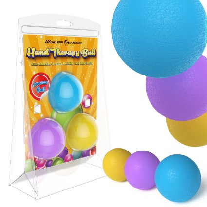 Wailea Fitness Hand Therapy Balls Exercises - Squeeze Ball - Home Exercise Kits - Hand Grips