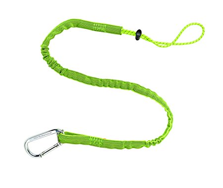 Squids 3100 Tool Lanyard with Single Carabiner, Standard Length, Lime