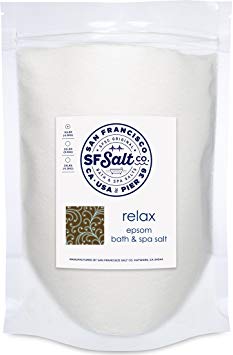 Relaxing Lavender Epsom Bath Salts Bag by San Francisco Salt Company (10 lb. Bulk Bag)