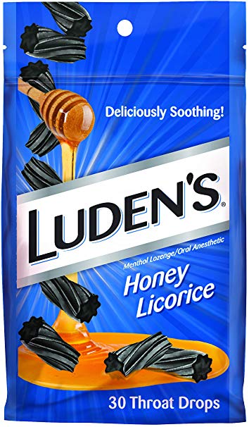 Luden's Cough Drops, Honey Licorice, 30 Drops