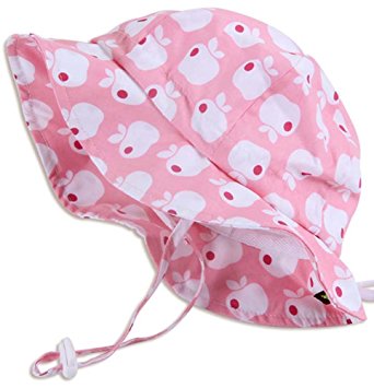 Baby Toddler Kids Sun Hat, Size Adjustable, 50 UPF Cotton Cotton