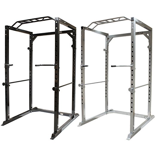 Mirafit Heavy Duty Olympic Power Cage with Multi Grip Pull Up Bar
