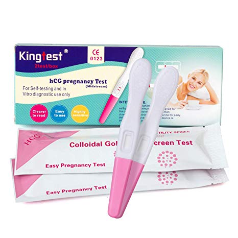 Early Pregnancy Test, 2 Count, Docalon Clear and Accurate Results Over 99% Accurate HCG Pregnancy Test Early Detection Individually Sealed