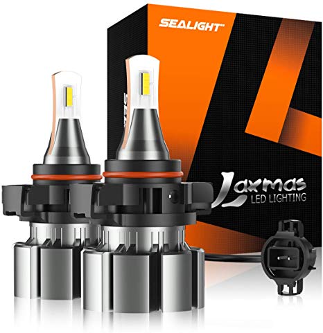 SEALIGHT 5202 5201 LED Fog Light Bulb, 5600lumen 6000K Extremely Bright Xenon White, Halogen Fog Light Bulb Replacement(pack of 2)