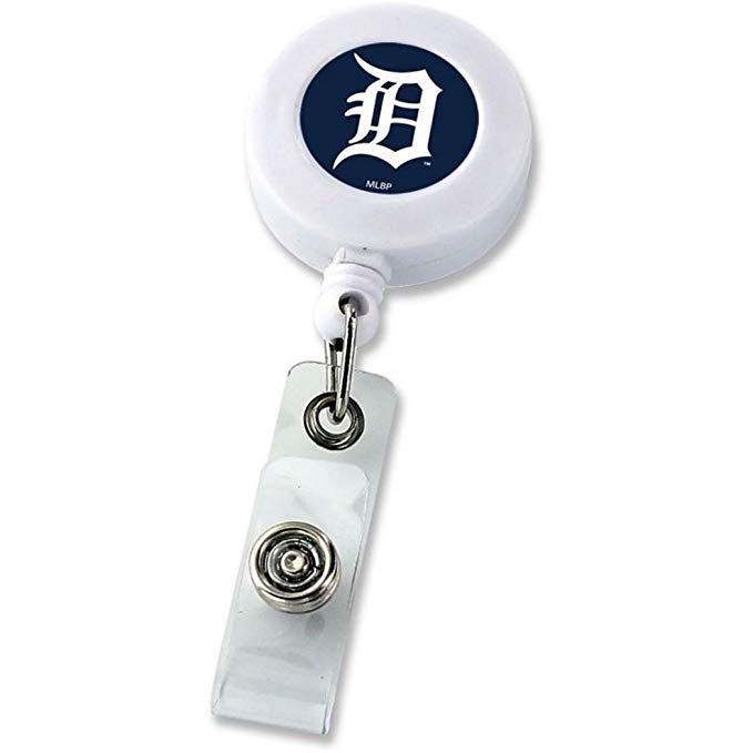 Detroit Tigers Retractable Badge Reel Id Ticket Clip Mlb